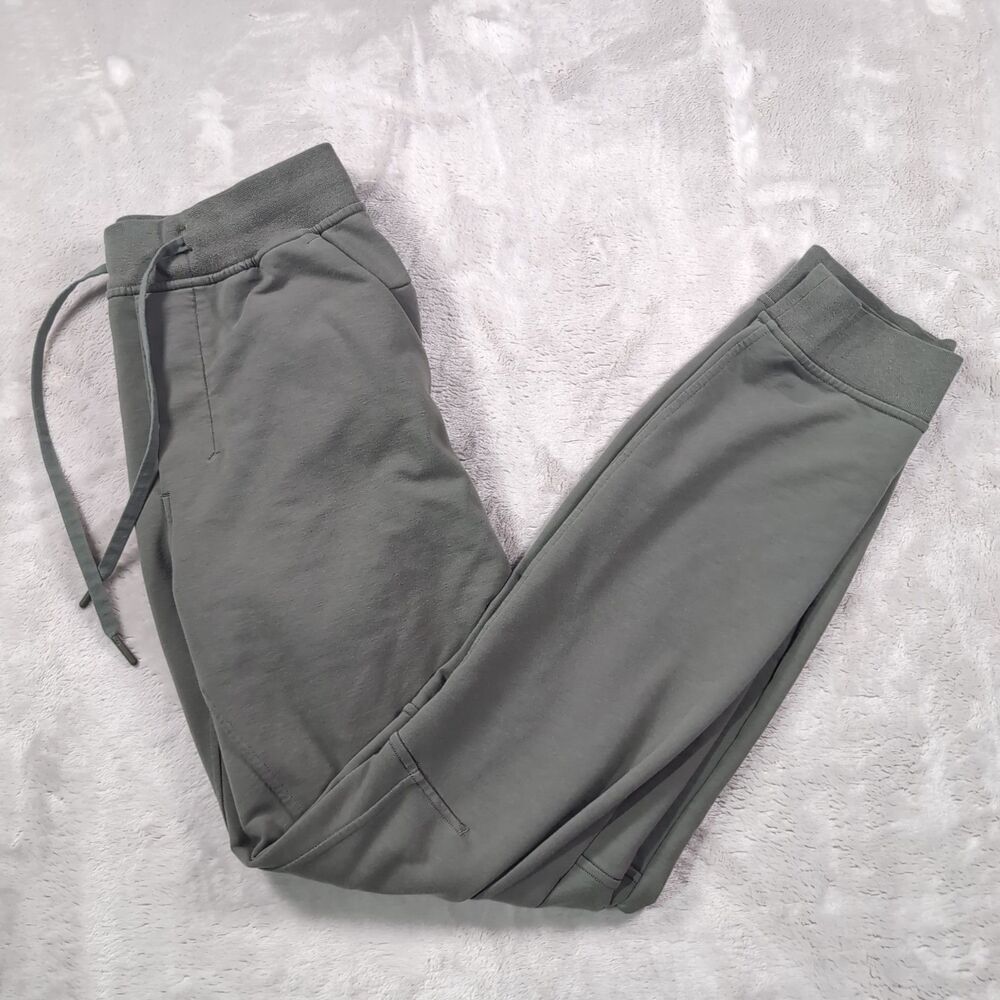 Lululemon City Sweat Jogger Pants Mens‎ Small Green Athletic Stretch Loungewear